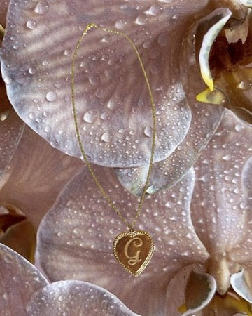INITIAL HEART NECKI